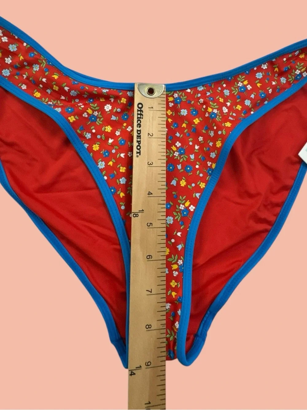 Frankie's Bikinis Red Floral Triangle Bikini florabelle seaside farm